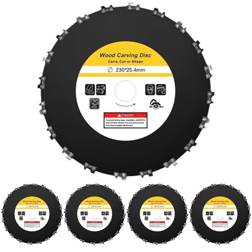 GENGKHOME(ガンコホーム) 草刈り機 替え刃 草刈り機の刃 超硬炭化 草刈り刃 チップソー 替刃 230mm×20P 園芸/庭/玄関 除草 荒地用 (230MM*20P, 5枚組)