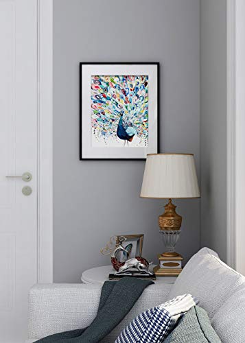 SUMGAR Malen nach Zahlen Pfau Bunt Blau Gemälde Erwachsene DIY Tier Kunstwerk Bild Dekor Wohnzimmer Schlafzimmer Senior… – Bild 3