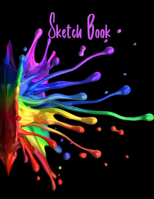 Sketch Book: Notebook for Drawing, Writing, Painting, Sketching or Doodling, 110 Pages, 8.5x11 (Premium Abstract Cover vol.80)