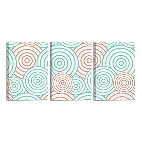 Tableau abstrait vert orange pour dynamiser les murs de votre salon