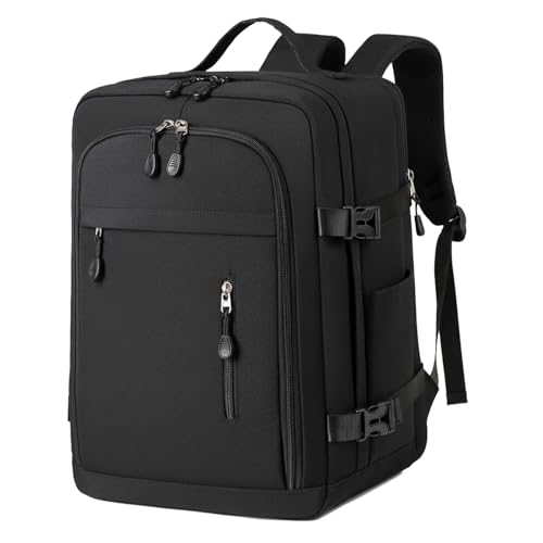 Ryanair Handgepäck Rucksack 40x30x20 24L - Kabinengepäck für Flugreise, Geschäftsreise & City-Trip, mit 15,6 Zoll Laptopfach, Wasserdichter Business Rucksack mit Trolley-Schlaufe, Damen & Herren