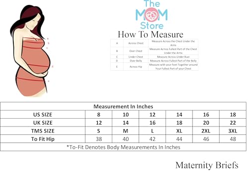 Image of The Mom Store Maternity Panties | Pregnancy and Post Partum Panties | Comfortable High Waist Panty for Women | Cotton | Perfect Pregnancy Panties for Women