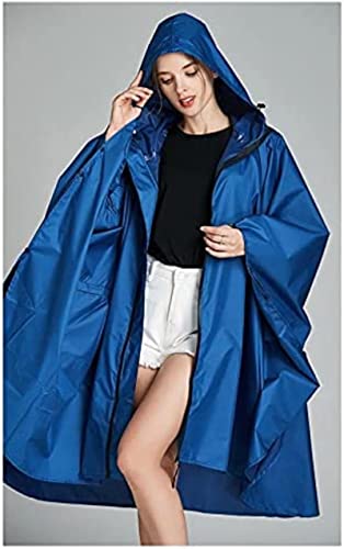 Poncho impermeable mujer con capucha y mangas anchas para lluvia 5