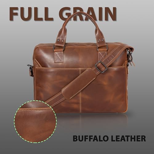 Maletín de cuero para laptop de 16 pulgadas JDLEATHERS miniatura 4