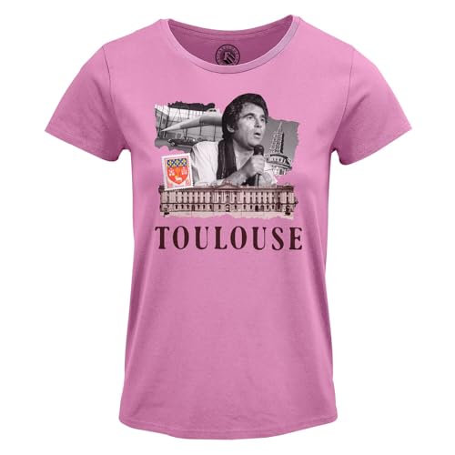 T-shirt Toulouse femme col rond avec collage symbole Capitole
