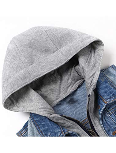 Mallimoda Boys Sleeveless Denim Jacket Girls Jean Vest Hoodies Kids Waistcoat Outerwear3