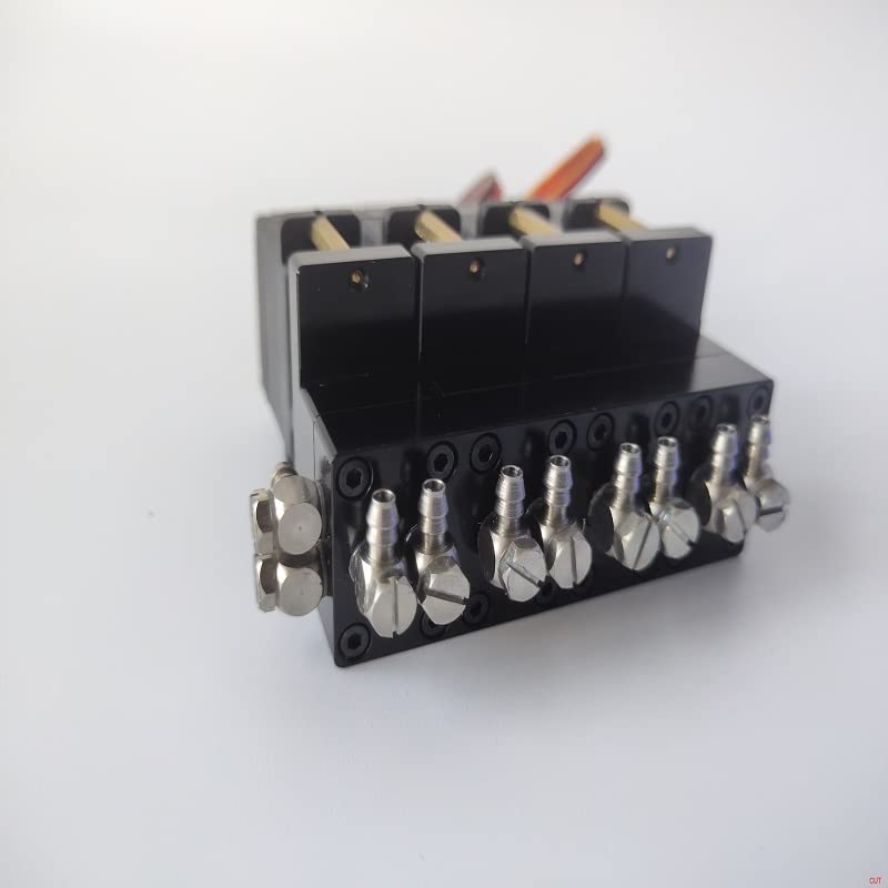 [Fernbedienung Spielzeugteile] CNC Multiplex-Parallel-Hydraulikventil 13/2/4/5/6/7 CH mit Servos for 1/12 RC-Baggerlader-Maschinenauto-Teile - sievironmentell freundliche Materialien ( Color : 1CH )
