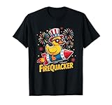 4th of July Duck Firequacker Patriotic Fourth of July Funny T-Shirt