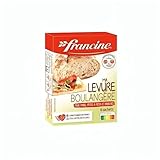 Francine - yeast for baking bread - (6x5g sachets) 30g - bread machine yeast - levadura para hacer pan - Instant dry yeast. Plant-based. French Imported.