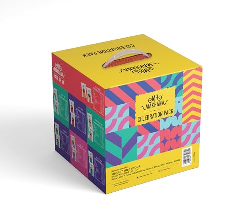 Celebration Pack I Mr Makhana Pack of 14 (25g each) I Gluten-free I Msg free Healthy Snacks I Roasted in Olive Oil I Zero Trans fat I Rich Calcium I Roasted Makhana & Foxnuts