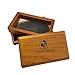 Green Goddess Supply Mini Walnut Pollen Sifter Box - 100 Micron Mesh Sifting Screen - Herb & Pollen Shaker & Storage Case - Magnetic Closure - 3-Piece Sifter (5 1/8