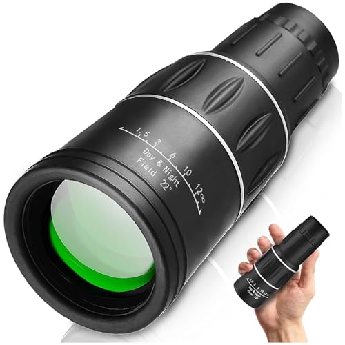 Monoküler Teleskop; 2 Km Görüş Mesafesi; Full HD Yüksek Çözünürlük; 52 mm Objektif Lens; Gece Görüş Destekli; 30x52 Çift Netlik Ayarlı El Dürbünü, 1000M/40M Görüntü