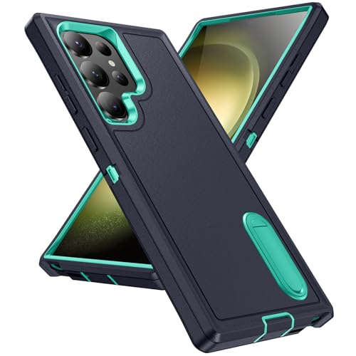Coque pour S26 Ultra antichoc idéale au quotidien avec sa béquille de visionnage intégrée bleu