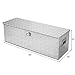 ARKSEN 49 Inch Heavy Duty Aluminum All Purpose Underbody Lock Storage Trailer Truck Trailer Chest Box Underbed Tools Organizer with Side Handle and Key Set – Silver
