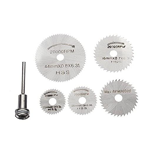 6pcs set Mini HSS Circular Saw Blades Rotating Tool For Dremel Rotary Metal Cutter Hand Tool Set of Diamond Cutting Discs chuck (6 Pcs, Suitable for Cutting) (B09C3S9WPJ) Amazon Price History, Amazon Price Tracker