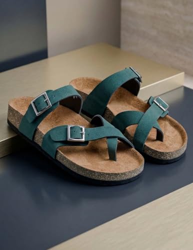 Image of LYDC LONDON Women's Sandals. Lightweight stylish and comfortable flat sandals for office wear and gatherings. Orthopaedic and flat foot friendly. Doctor trusted timeless fashion sandals for women with modern appeal