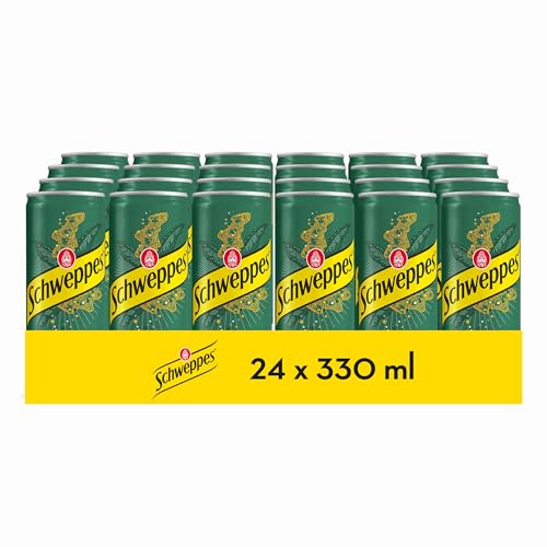 Schweppes Ginger Ale, bebida gengibre refrescante, lata, embalagem 24 x 33 cl