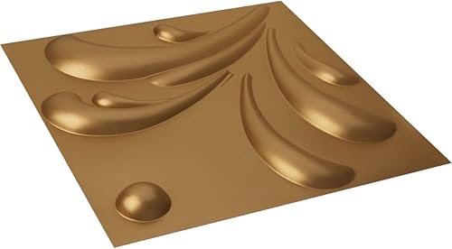 Miniatura 6 de Ekena Millwork 19 58 pulgadas de ancho x 19 58 pulgadas de alto, Acacia EnduraWall decorativo 3D, dorado (cubre 2.67 pies cuadrados).