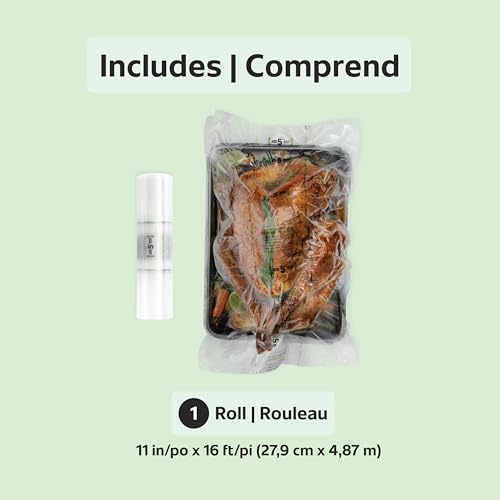 Rouleau FoodSaver extensible 27,9 cm idéal pour organiser vos repas de semaine
