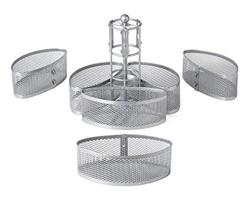 image for Nifty Solutions Nifty Organizing Carousel – Silver Finish, Spins 360