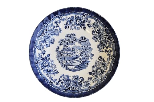 Churchill-New-Royal-Wessex-Tonquin-Blue-Chelsea-9-Pasta-Bowl-Set-of-4-Made-in-England