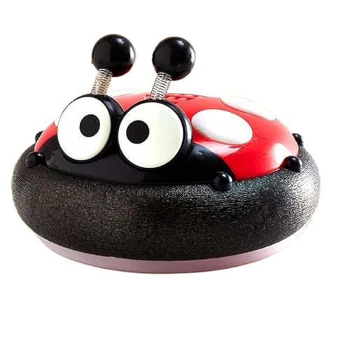 de bola para niños | Red Ladybug Disco de Fútbol de Flotabilidad Eléctrico Flotante con Luz LED, Anticolisión, ABS, 18 x 18 x 12 cm, juego de deportes interactivo en interiores | Púa de