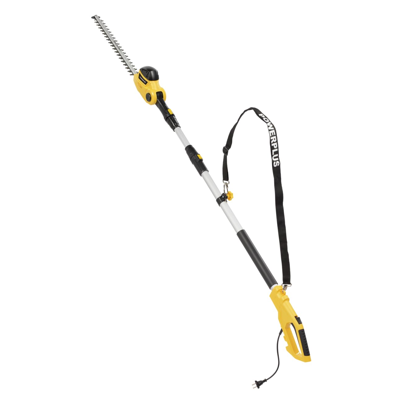 Powerplus Elektrische-Teleskop-Heckenschere POWXG2044 - mit 550 W, 550 mm Klinge und 24 mm Abstand, mit Teleskopgriff, Gartenwerkzeug, Gartenschere zum Schneiden von Büschen, Hecken und Pflanzen