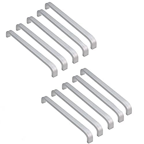Gotoger Paquete de 10 accesorios para tiradores de armario de acero inoxidable de 128 mm resistentes