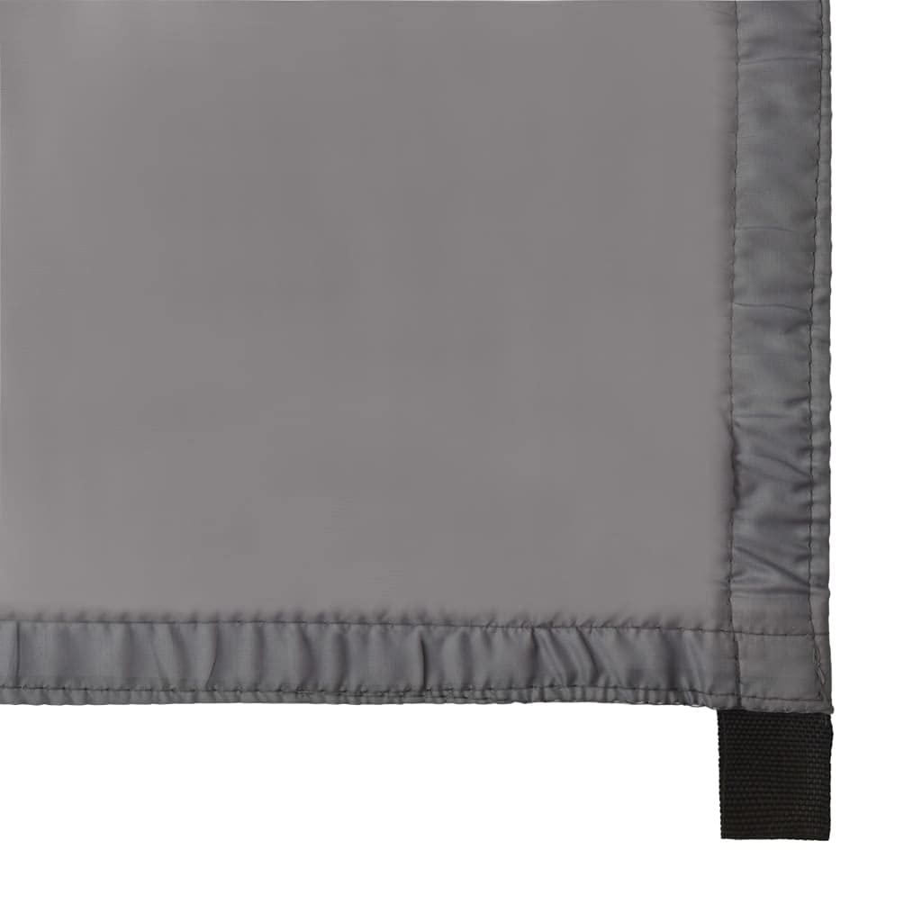 Outdoor-Tarp 3x2,85 m Grau, Leichtes Camping Sonnensegel aus 180T Polyester, Vielseitiger Witterungsschutz für Trekking und Wandern, Inklusive 6 Heringe und Abspannseile