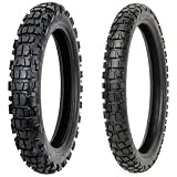 Tusk Waypoint Adventure Tire Set 90/90-21 (54R) Front 100/100-18 (69R) Rear Dual Sport Motorcycle Tire Pair...
