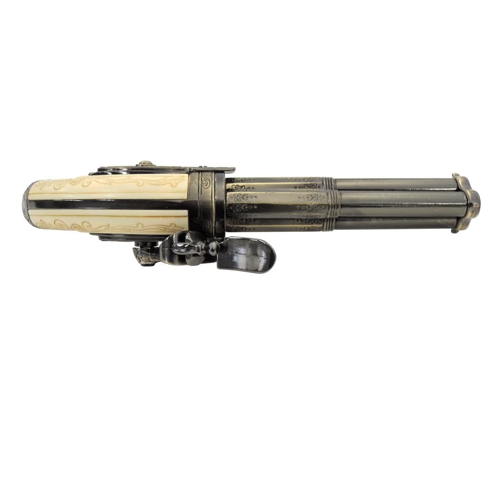 Amazon.co.jp: DENIX デニックス フリントロック 3バレル銃(銃尾に鷲の