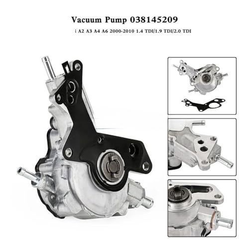 Vacuum Pump 038145209A Compatible For Audi A2 A3 A4 A6 2000-2010 1.4 TDI/ 1.9 TDI/ 2.0 TDI miniatura 3
