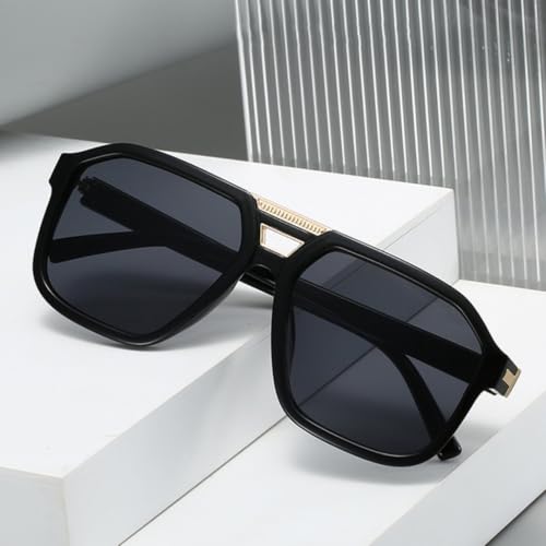 Lunettes de soleil rétro luxe aux verres dégradés haute finition
