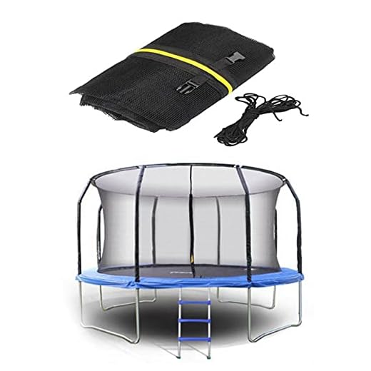 ZHENGRUI Barn utomhus studsmatta skyddsnät barn barn anti-fallskydd studsmatta fallskydd polyeten, 4 m