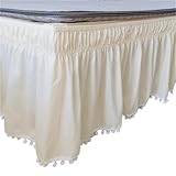 FINITION ÉLÉGANTE : Les jupes de lit ajoutent une finition élégante à votre literie, créant un look poli qui améliore l'esthétique globale de votre chambre