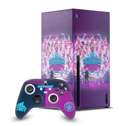 Skin Xbox Series X Manchester City cadeau idéal pour fan de foot célébrant les champions 2023
