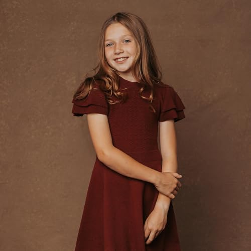 Image of Hope & Henry Girls' Milano Tipped Sweater Dress