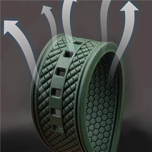 Bracelet silicone 22mm noir imperméable pour remplacer votre sangle usée - 2