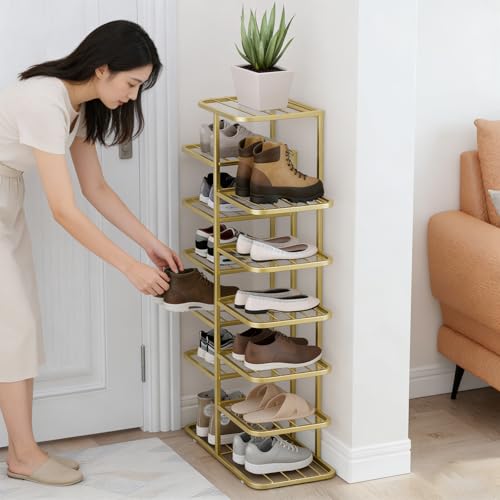 Range-chaussures grande capacité multi-niveaux à étagères grillagées