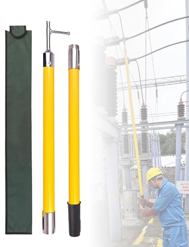 Pali isolati ad Alta Tensione, Pali in Resina epossidica da 4 Metri, utilizzati per la Manutenzione sicura delle Linee elettriche (10 KV, 4 sezioni).