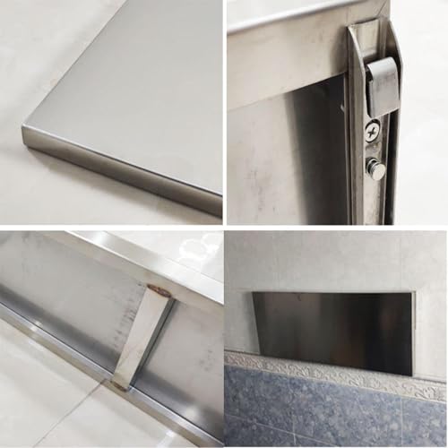 Table rabattable cuisine en inox pour repas et bar discret - 4
