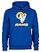 New Era - NFL Los Angeles Rams Team Logo and Name Hoodie - Rams Blau Farbe Rams Blau, Größe XL