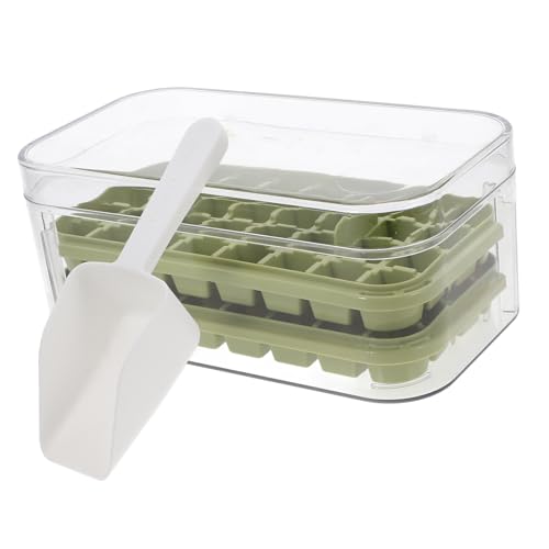 Molde reutilizable para cubos de hielo con tapa y contenedor miniatura 1