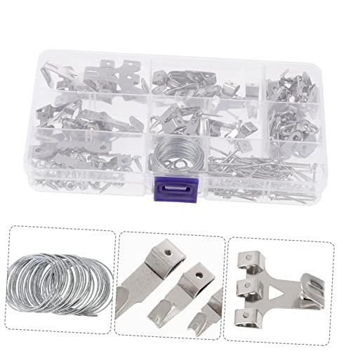 Image of Picture Hangers Wall Picture Hanging Hooks Photo Hangers Nails Hooks Heavy Duty Kit for Artworks Gallery