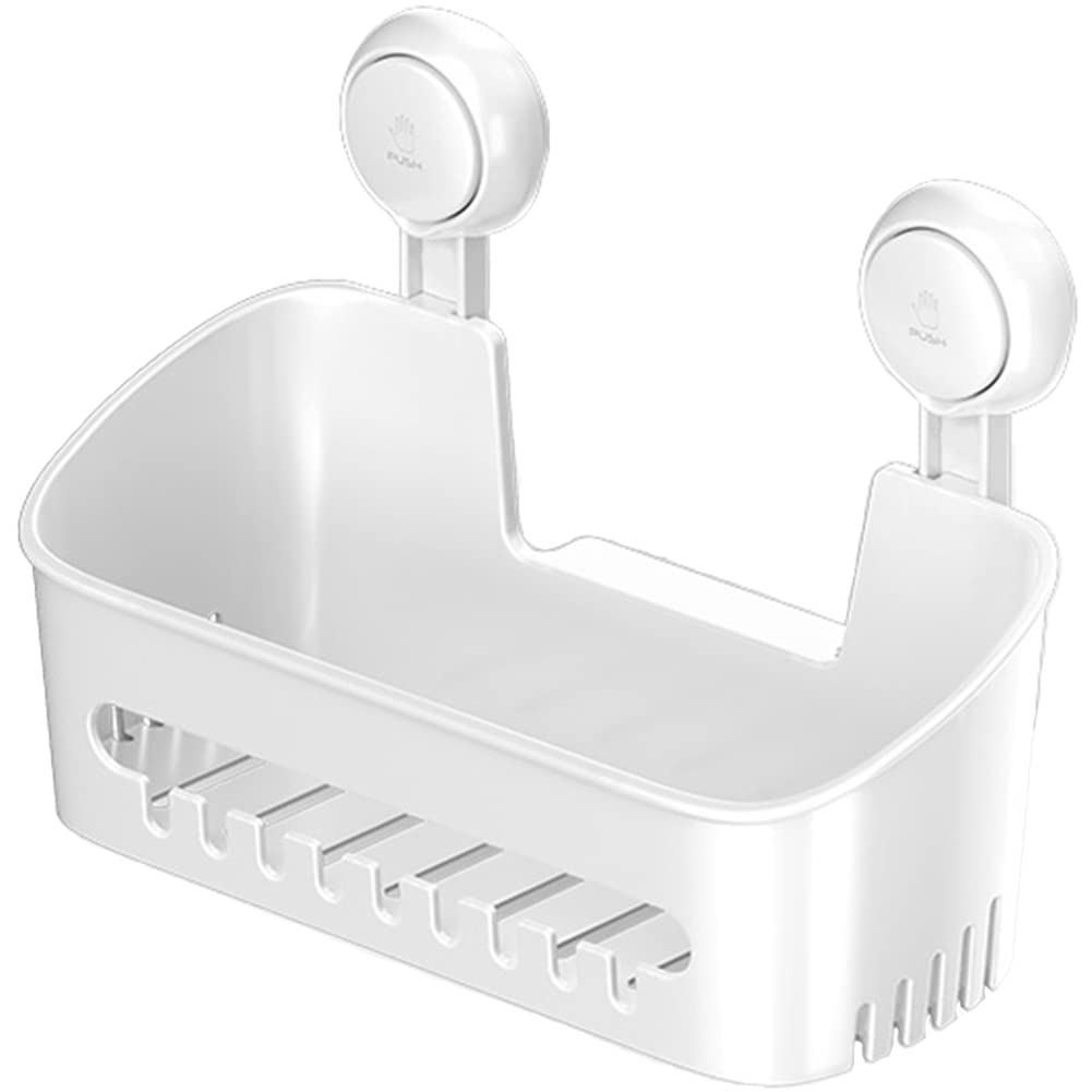 Evvmnaks Shower Spice Stand, Bathroom Organizer, Removable Vacuum Suction Cup, Wall Stand