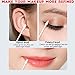 Pointed Cotton Swabs, 800 Pieces Precision Tips Cotton Swabs Spiral Head Cotton Buds with Paper Stick for Makeup Cleaning (4 Packs, 200 Pcs, 1 Pack)