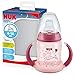 NUK First Choice+ Trinklernflasche Learner Cup Night | 6–18 Monate | 150 ml | Anti-Colic-Ventil | auslaufsichere Trinkschnabel | mit Leuchteffekt | Ergonomische Griffe | BPA-frei | Rosa