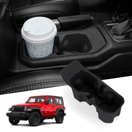 MAIKER Cup Holder Coaster Compatible with 2018-2024 Jeep Wrangler JL JLU 4XE & 2020-2024 Gladiator...