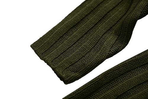 Gafeng Mens Turtleneck Sweaters Winter Thick Ribbed Knit Loose Fit Chunky Thermal Cable Pullover Knitwear4