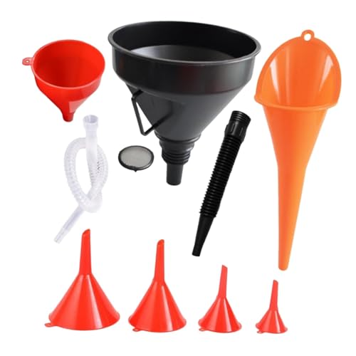 Amagogo Ensemble d'entonnoirs à, Outil de versement d', Liquide de Refroidissement Polyvalent, entonnoirs à Large Ouverture, Accessoires